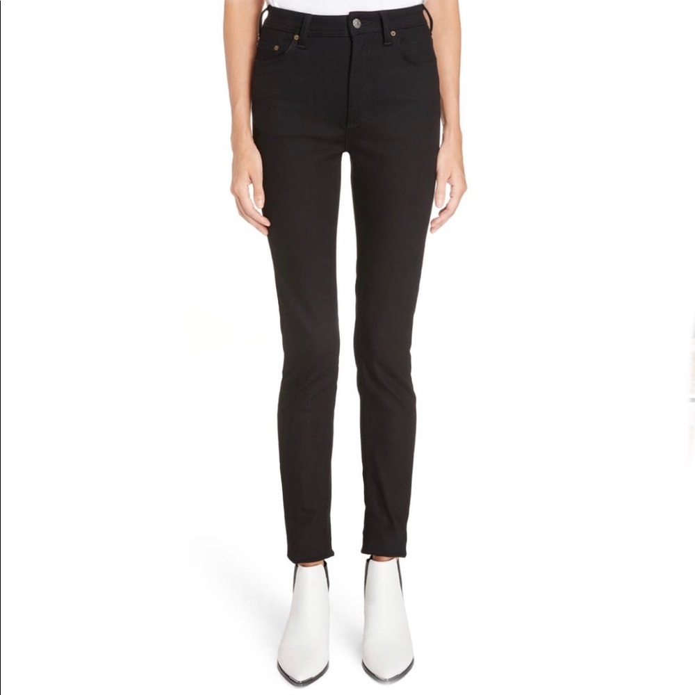 Black Acne skinny jeans